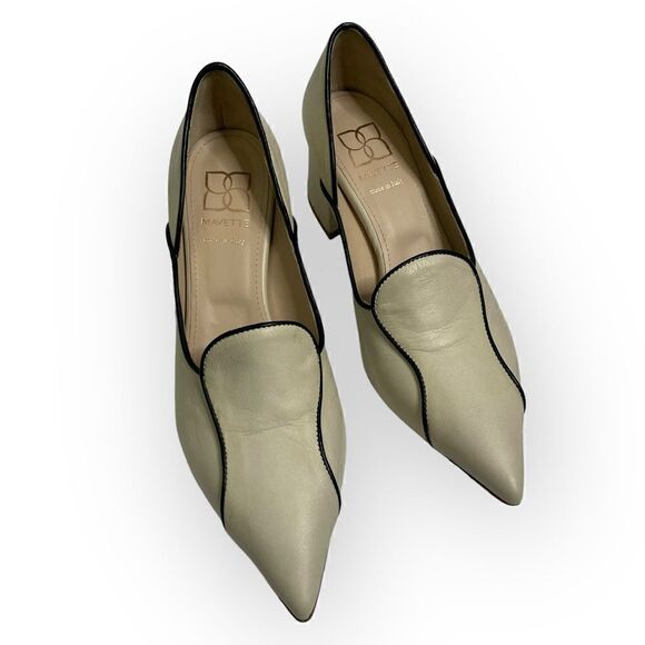 Mavette Fiona Loafer in Ivory Calf Skin 37.5 - Picture 1 of 12